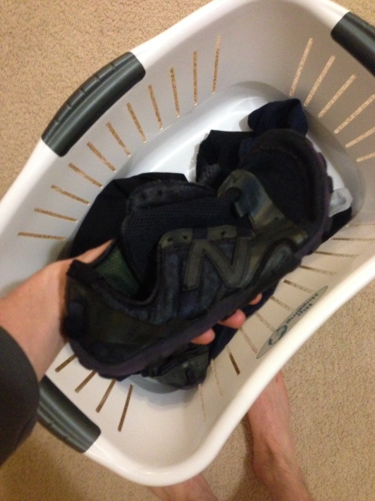 picture of black dyed shoes
